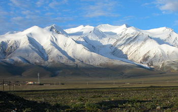 view of the Kunlun Mountains